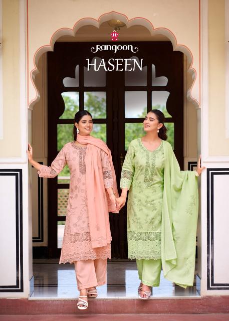 Rangoon haseen 3pcs wholesale kurtis online from ludhiana